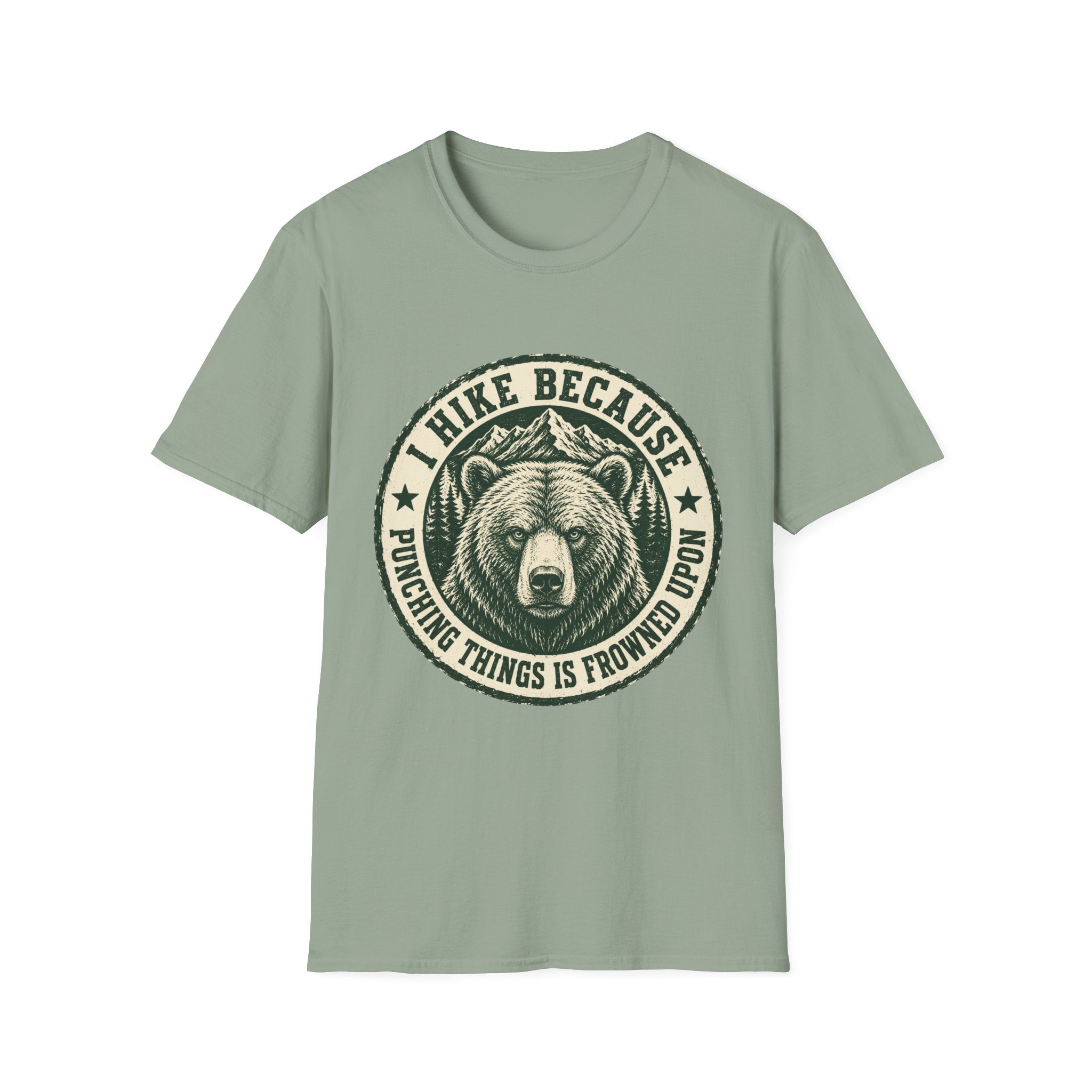 I Hike Because Punching Things Is Frowned Upon T-Shirt