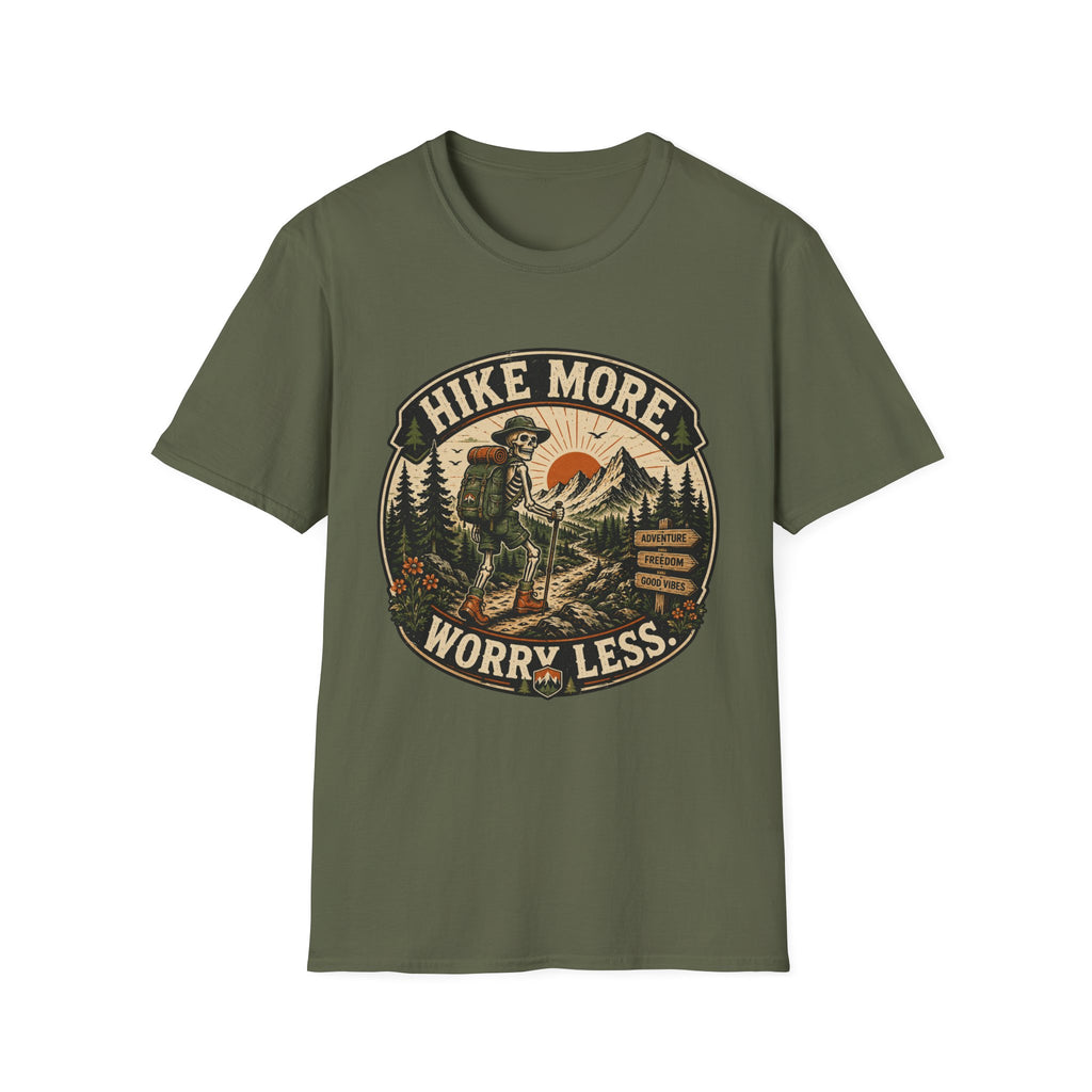 Hike More Worry Less Skeleton