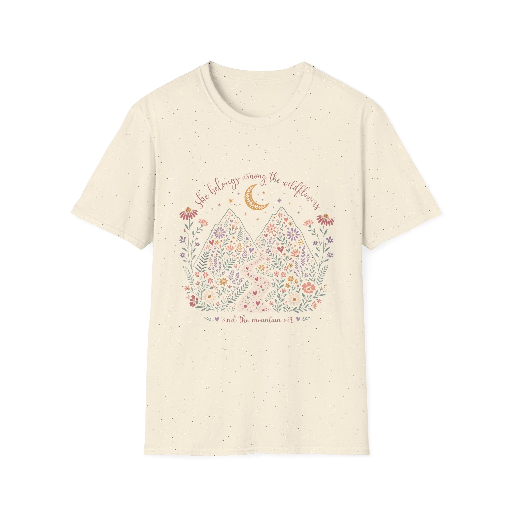 She Belongs Among the Wildflowers and the Mountain Air T-Shirt