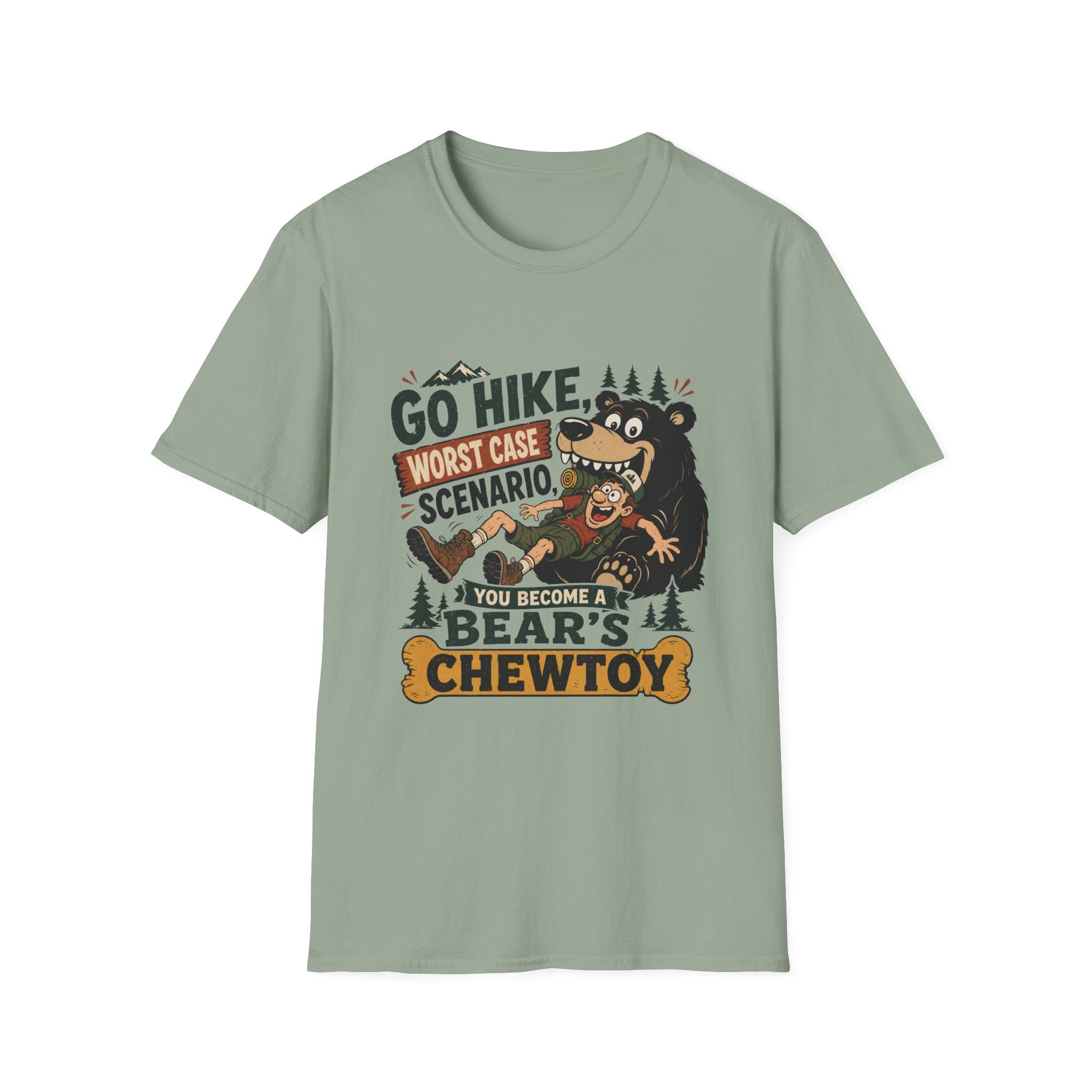 Go Hike, Worst Case Scenario, You Become a Bear's Chewtoy T-Shirt