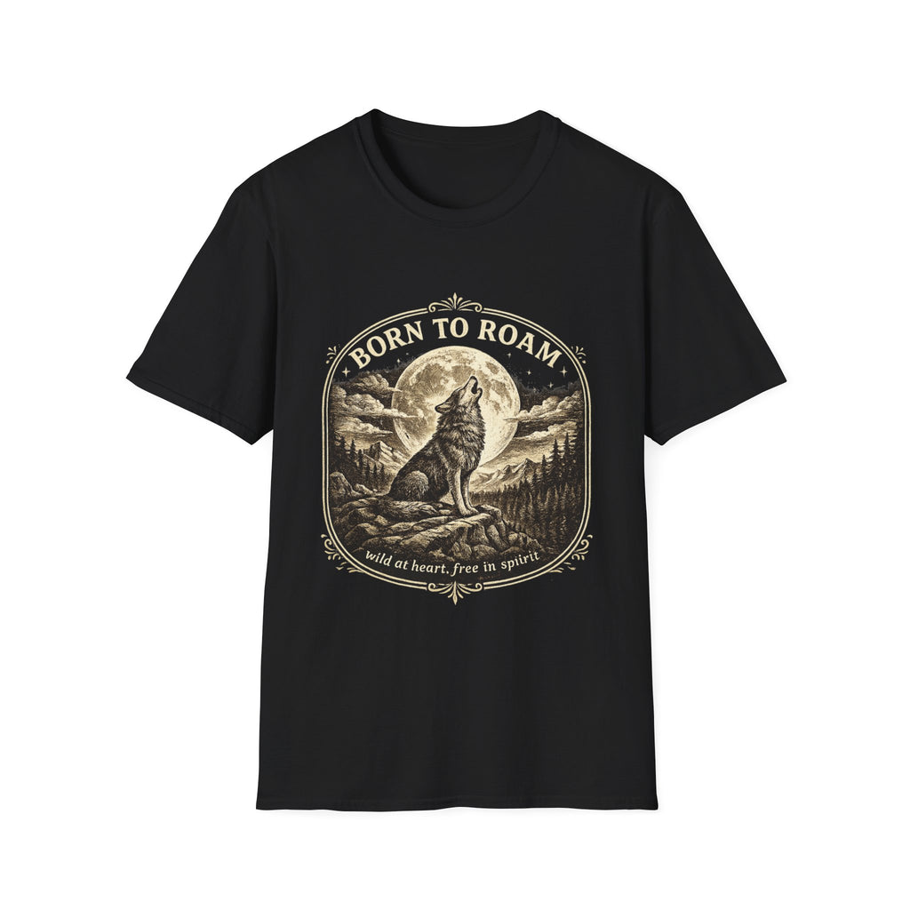 Born to Roam Wolf T-Shirt