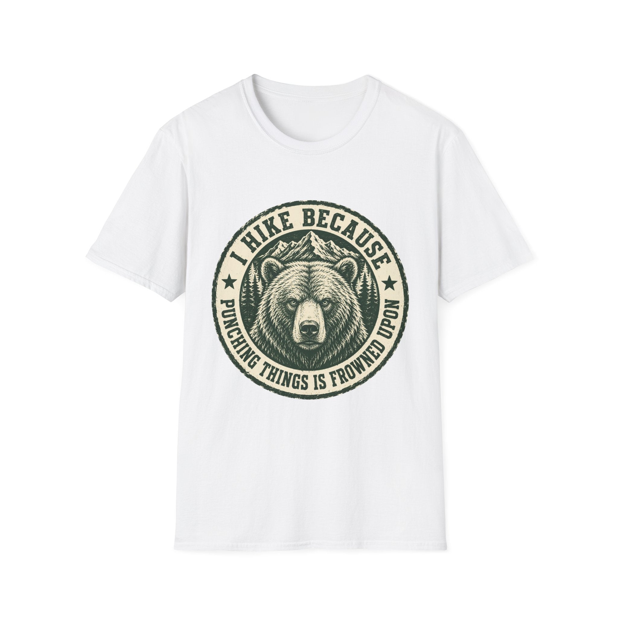 I Hike Because Punching Things Is Frowned Upon T-Shirt