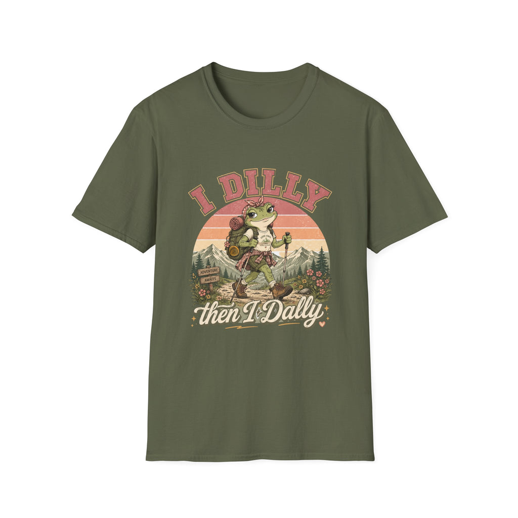 I Dilly Then I Dally Frog T-Shirt