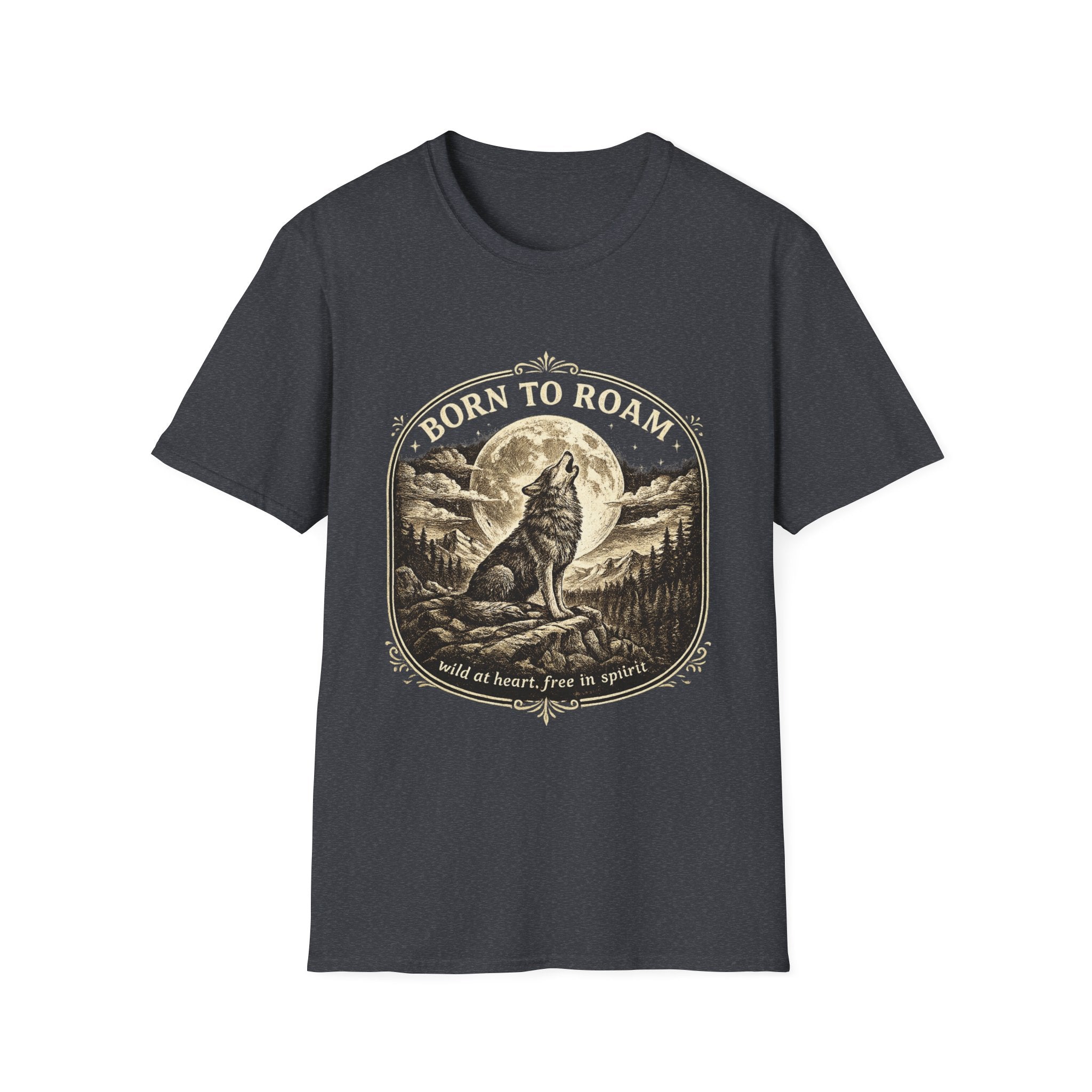 Born to Roam Wolf T-Shirt