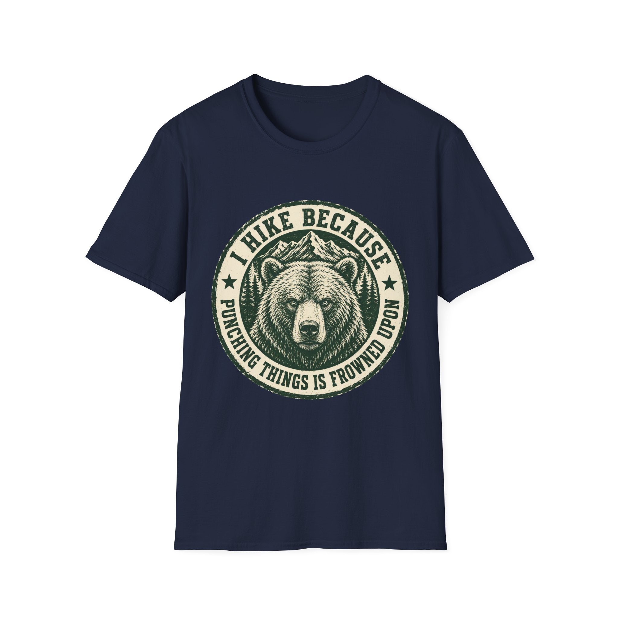 I Hike Because Punching Things Is Frowned Upon T-Shirt