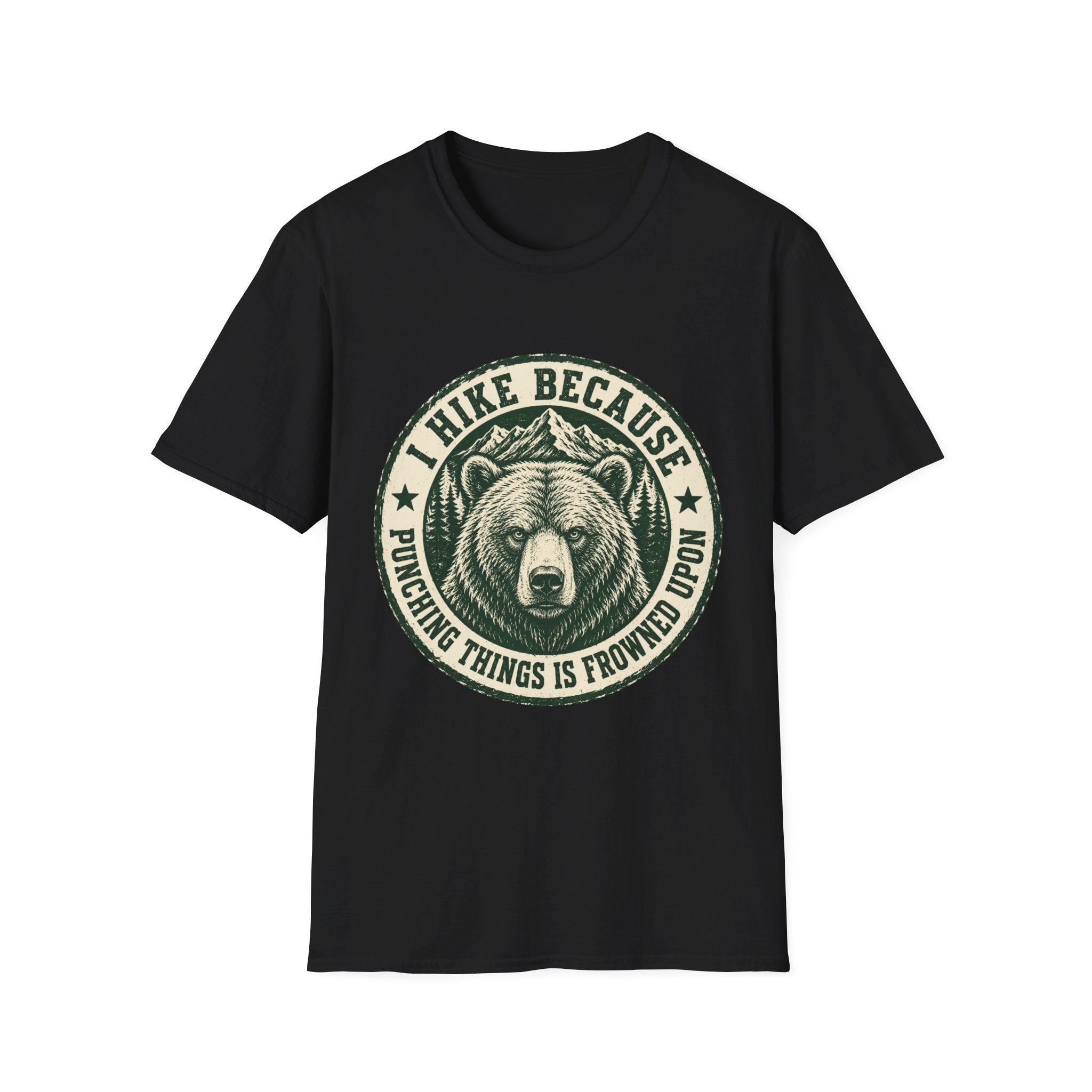 I Hike Because Punching Things Is Frowned Upon T-Shirt