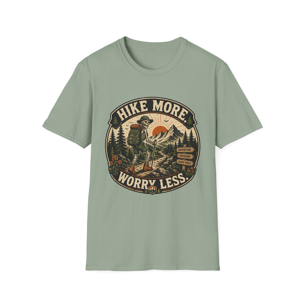 Hike More Worry Less Skeleton