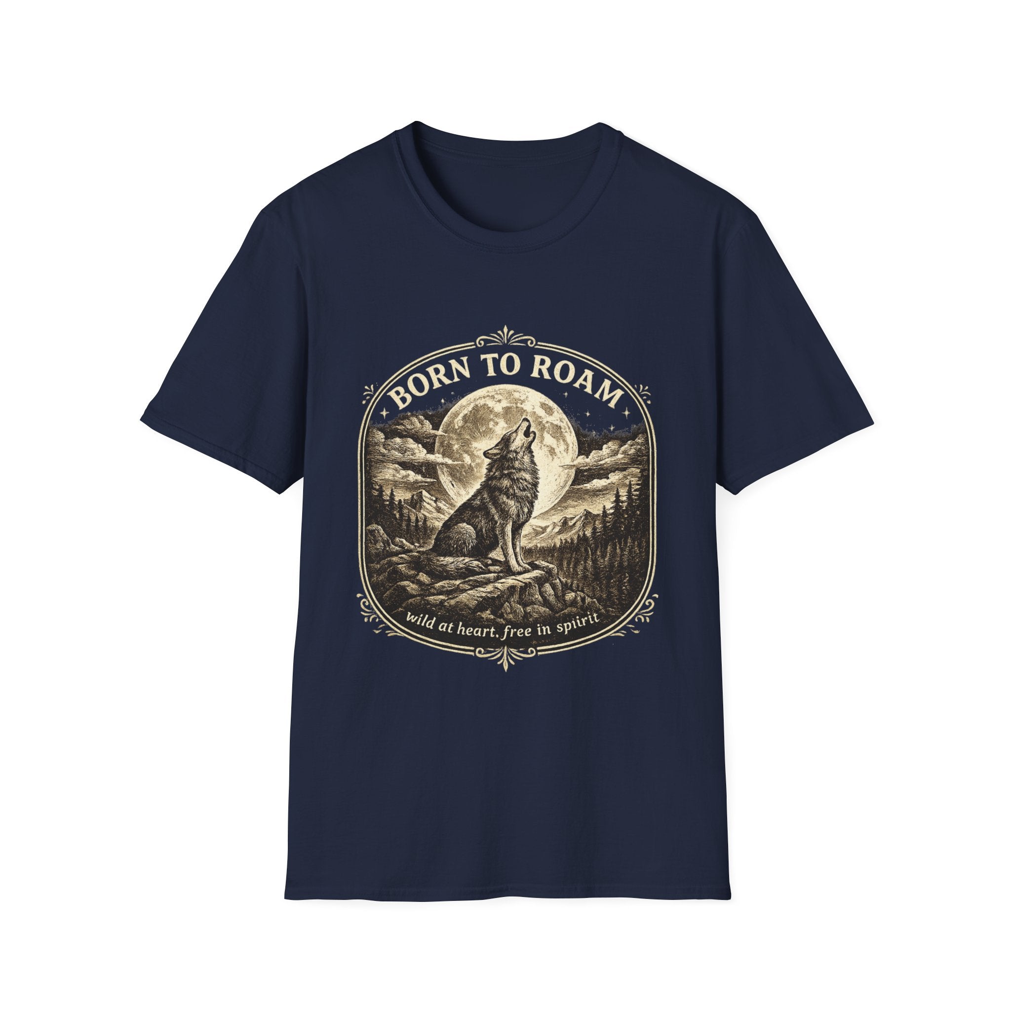 Born to Roam Wolf T-Shirt
