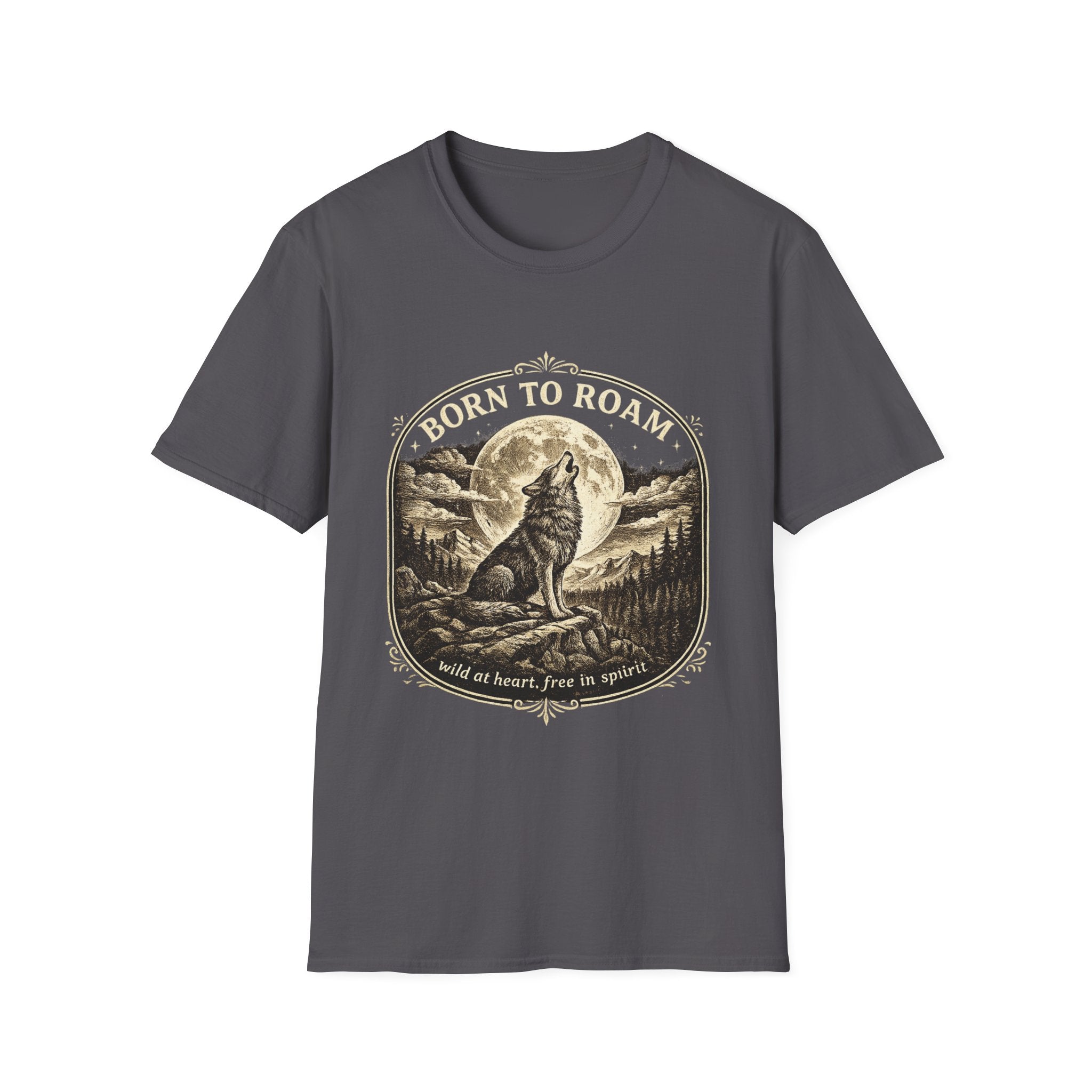 Born to Roam Wolf T-Shirt