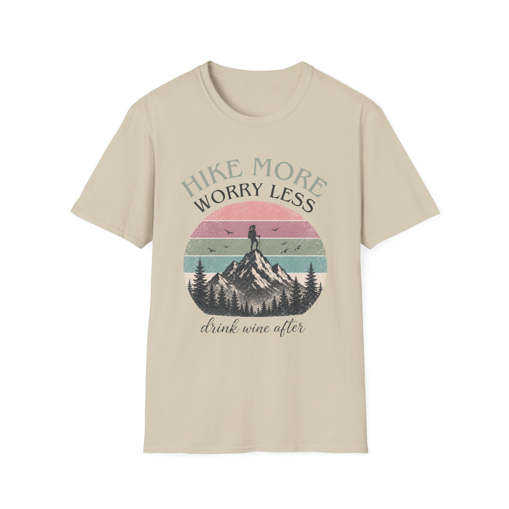 Hike More. Worry Less. Drink Wine After T-Shirt