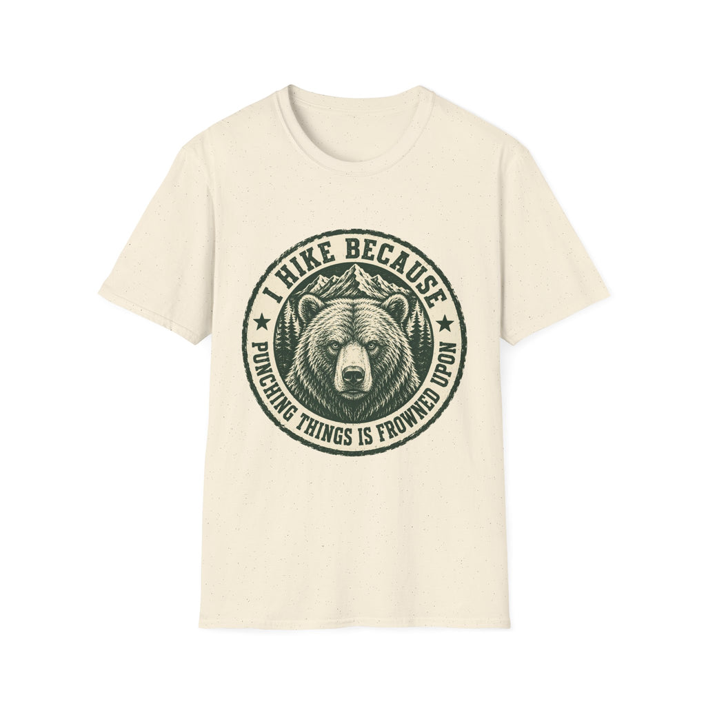 I Hike Because Punching Things Is Frowned Upon T-Shirt